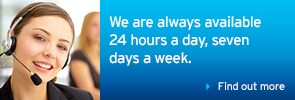 We are always available 24 hours a day, seven days a week. We are always available 24 hours a day, seven days a week.