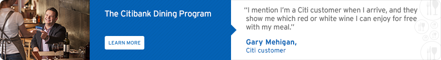 The Citibank Dining Program The Citibank Dining Program